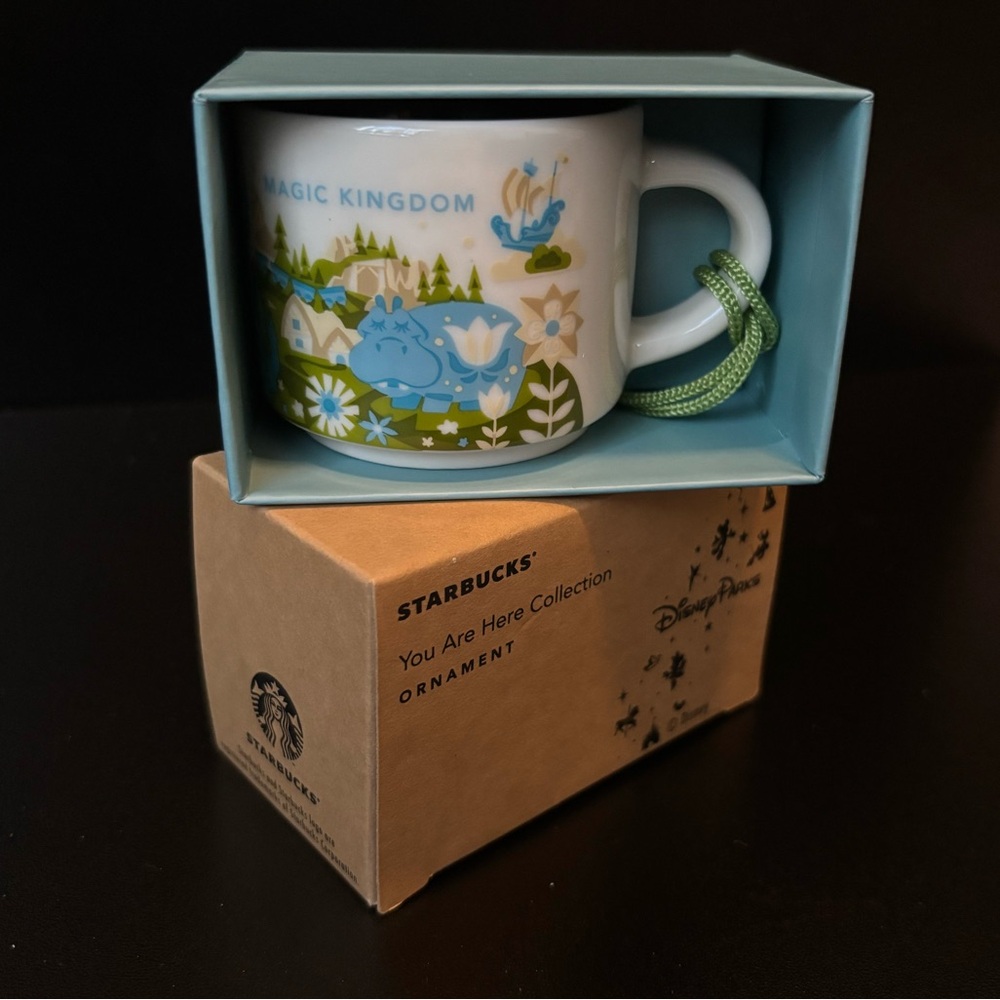 Starbucks Disney You Are Here Magic Kingdom Ornament Mug Dumbo Castle NWT
